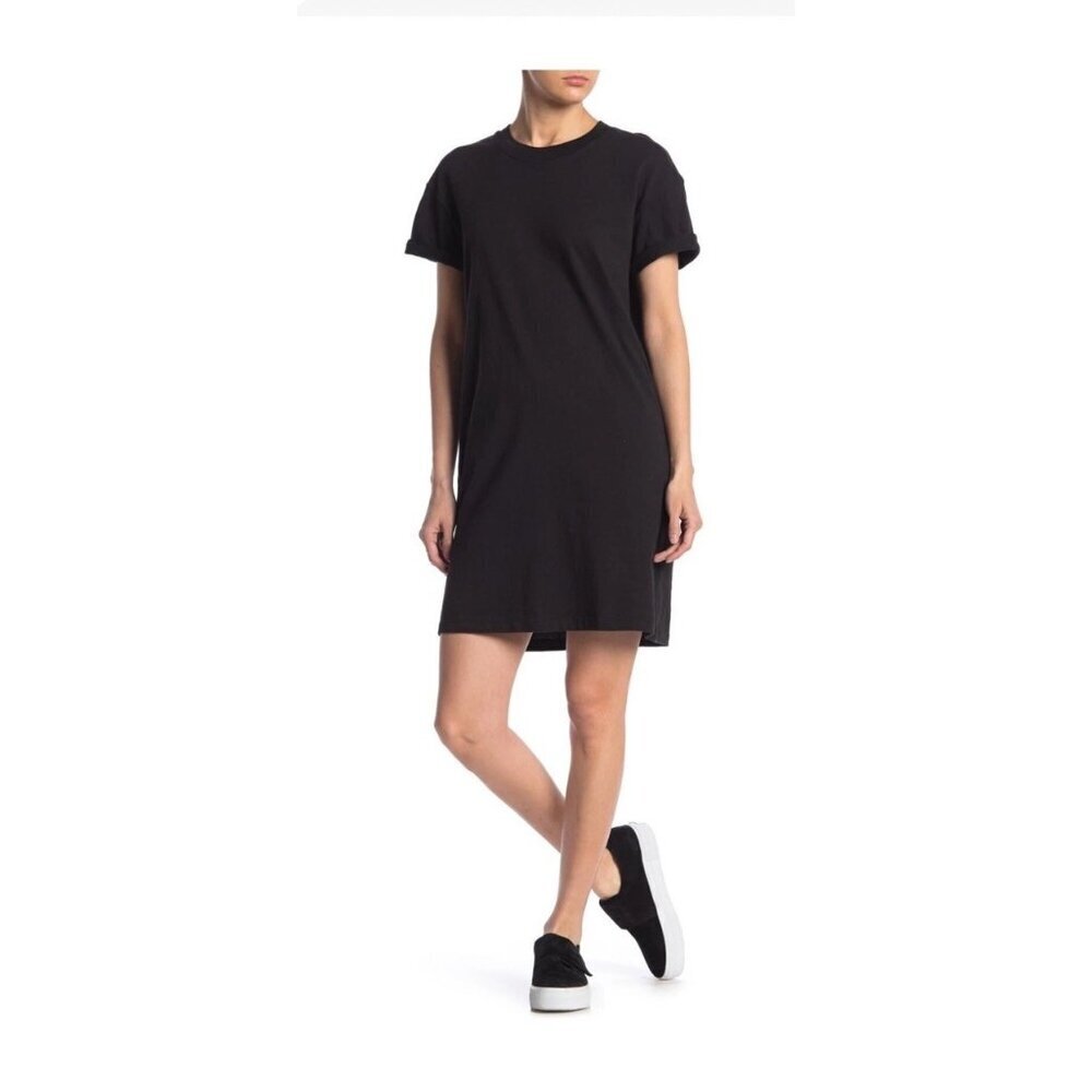 Madewell Tina T-Shirt Dress in True Black at Nordstrom - Size XXS